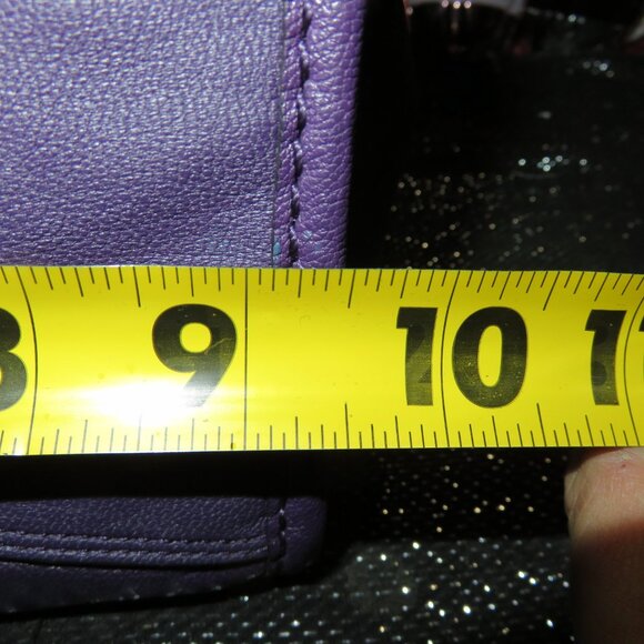 SOLD!!! Coach 2014 Rhyder 24 Vibrant Purple Leather Crossbody Satchel - Picture 12 of 13